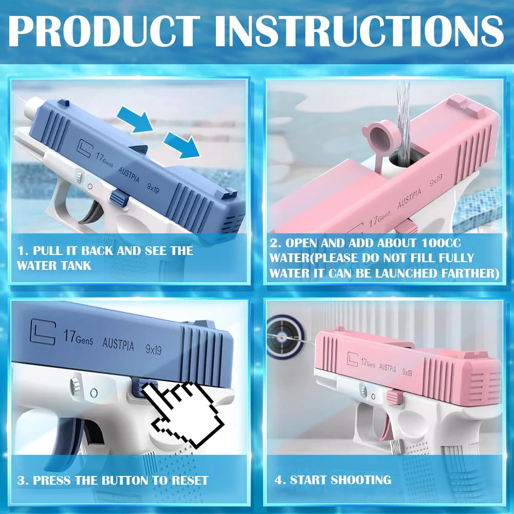The realistic water gun